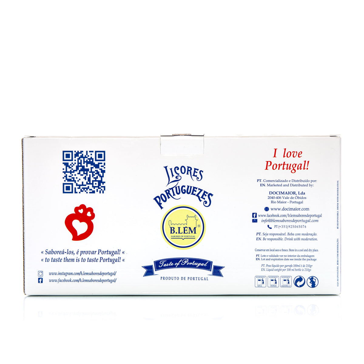 Pack de Degustação B.LÊM, miniaturas de licores portugueses