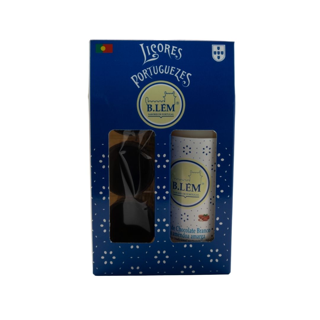 PACK MINIATURA 100 ml + COPOS DE CHOCOLATE - Loja B.LÊM - Sabores de Portugal 
