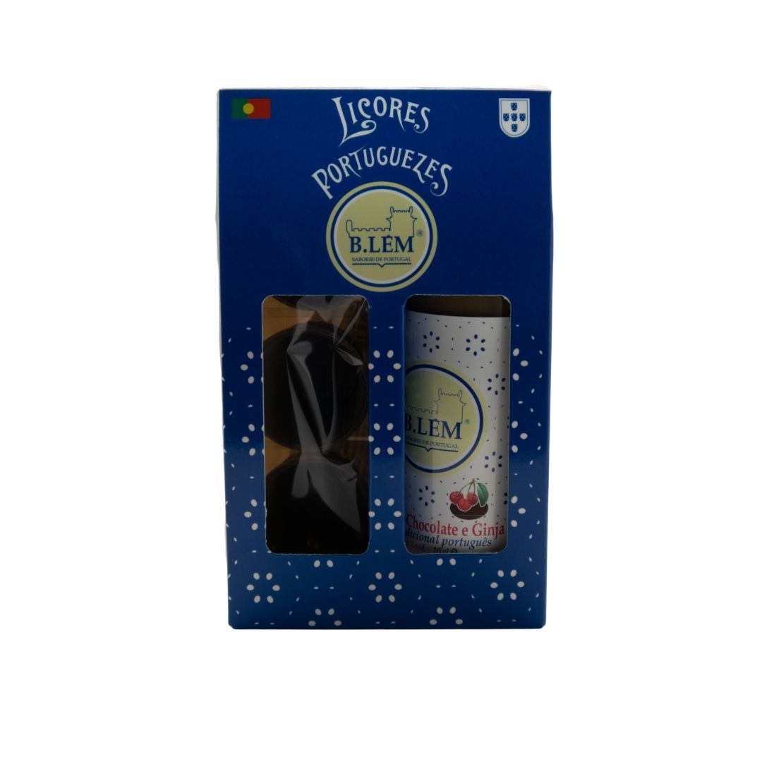 PACK MINIATURA 100 ml + COPOS DE CHOCOLATE - Loja B.LÊM - Sabores de Portugal 